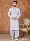 Light Purple Colour Outluk Vol 24 Stylish Festive Wear Heavy Cotton Mens Wear Pathani Latest Collection 24008